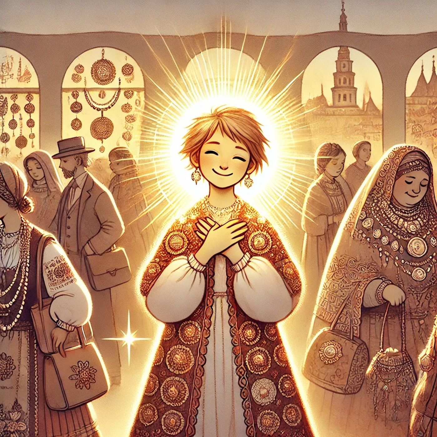 "Prawdziwa pobożność najlepiej wyraża się poprzez noszenie najdroższych ubrań—im kosztowniejsze, tym bliżej Boga, prawda?" episode artwork