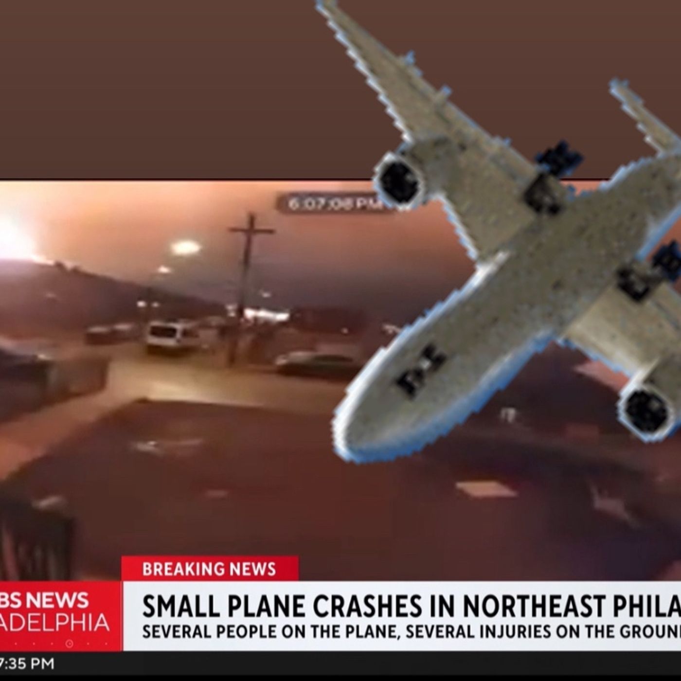 URGENT! Plane Crash in PHILLY (ROOSEVELT MALL)!