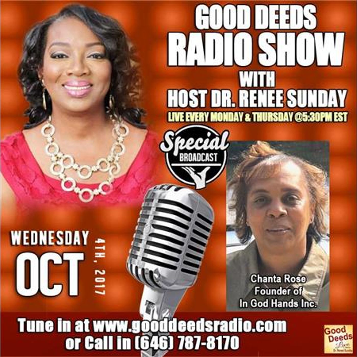 Dr. Renee Sunday\'s show
