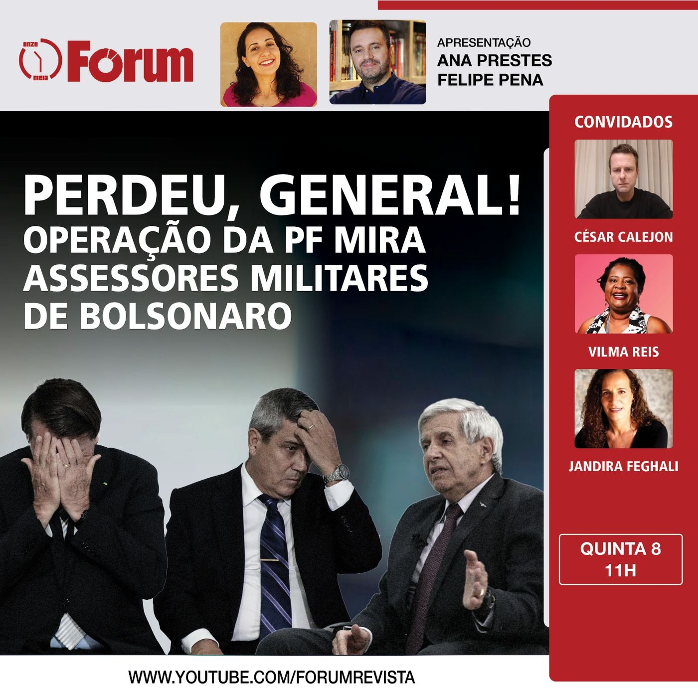 Operação da PF mira assessores militares de Bolsonaro | Fórum Onze e Meia | 08.02.24 episode artwork