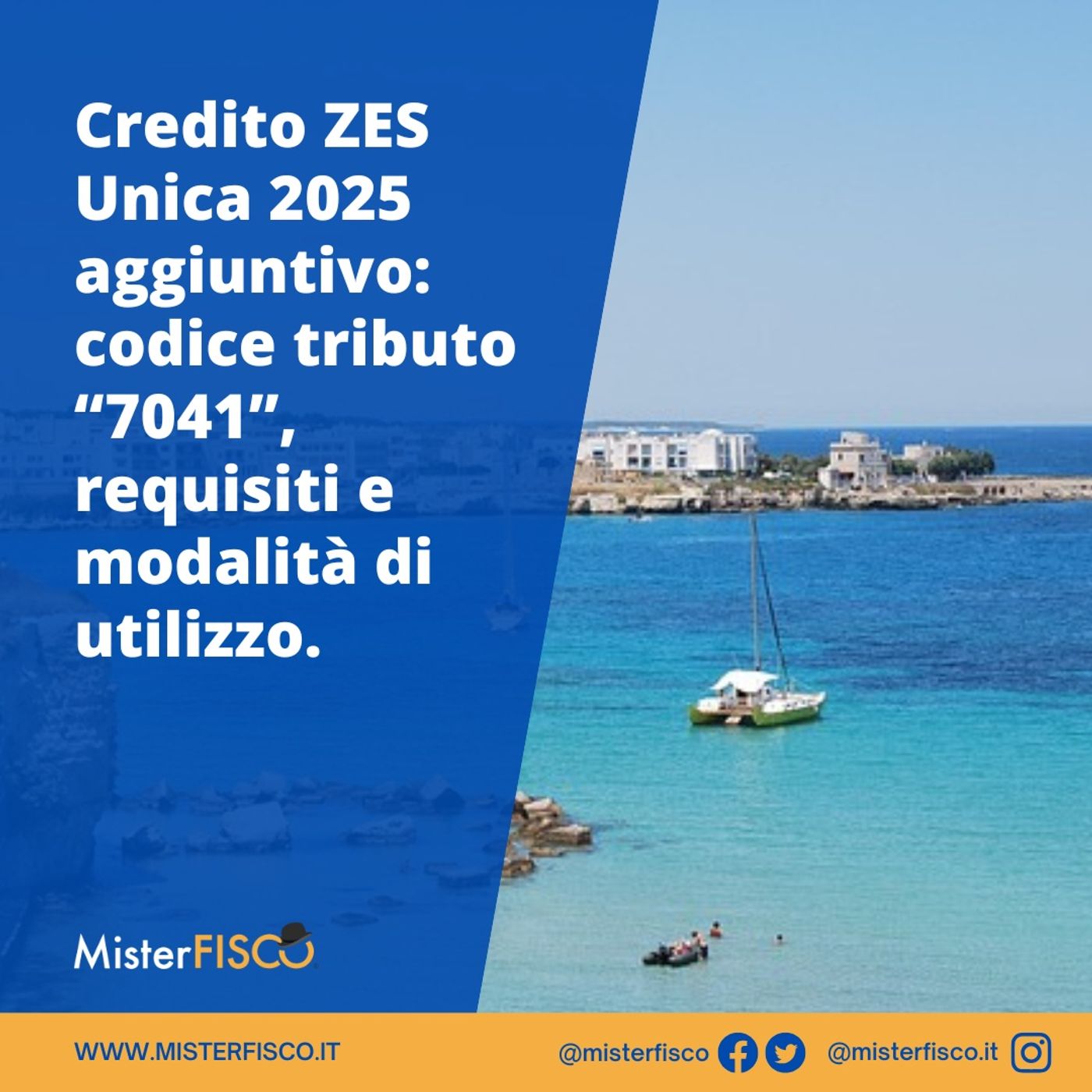 Credito ZES Unica 2025 aggiuntivo: codice tributo “7041”, requisiti e modalità di utilizzo episode artwork