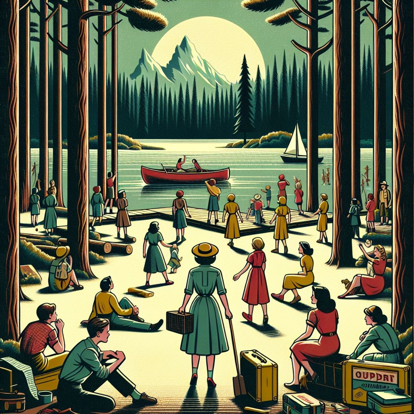 Outdoor Girls on Pine Island