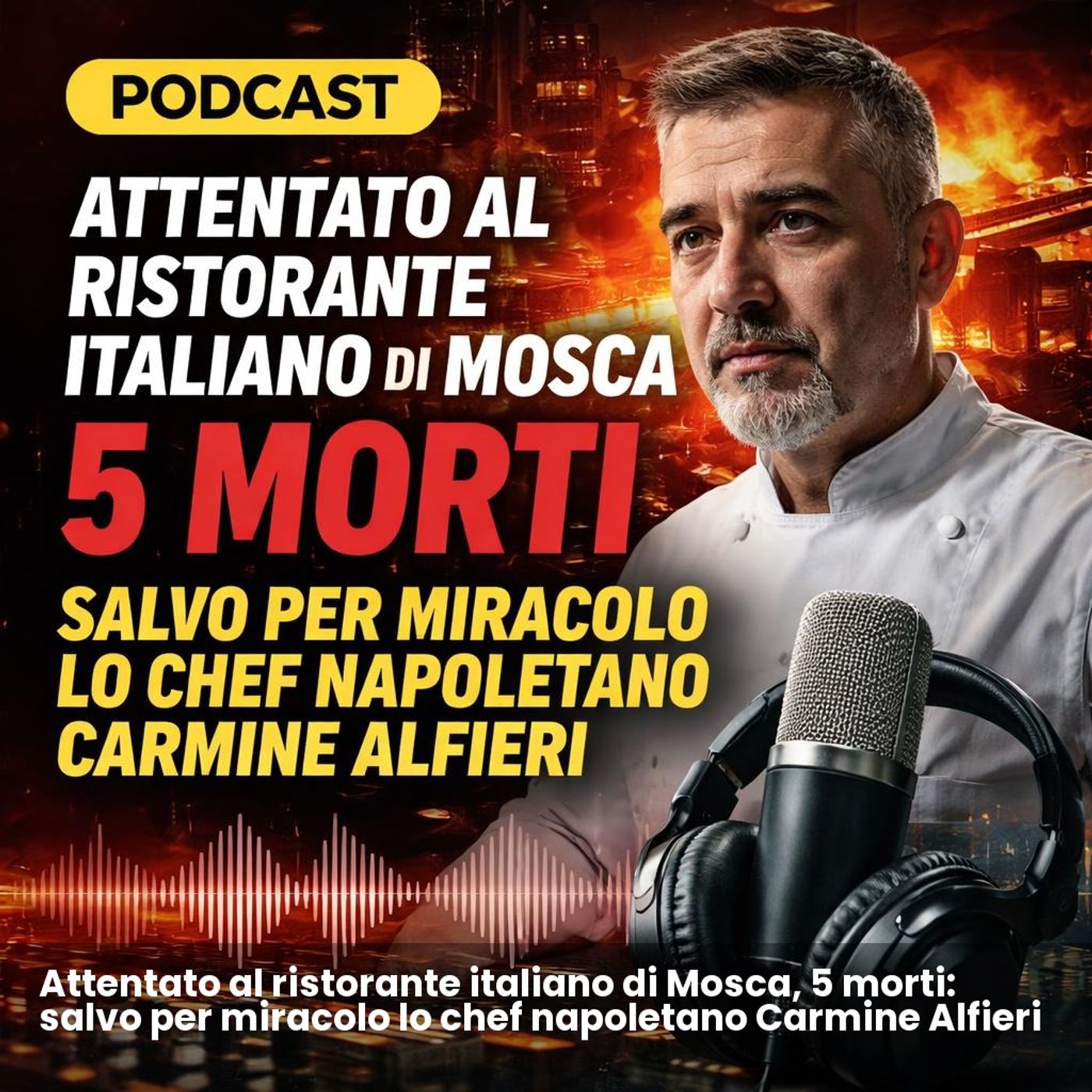 Attentato al ristorante italiano di Mosca, 5 morti: salvo per miracolo lo chef napoletano Carmine Alfieri episode artwork