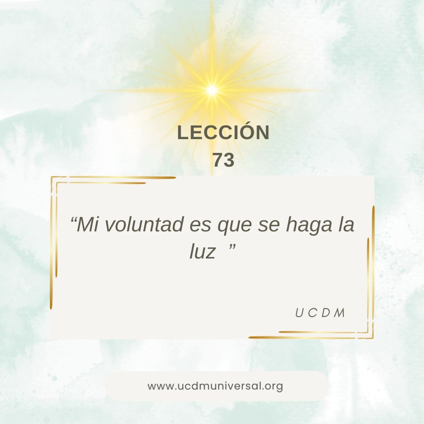 UCDM Universal LECCIÓN DEL DÍA