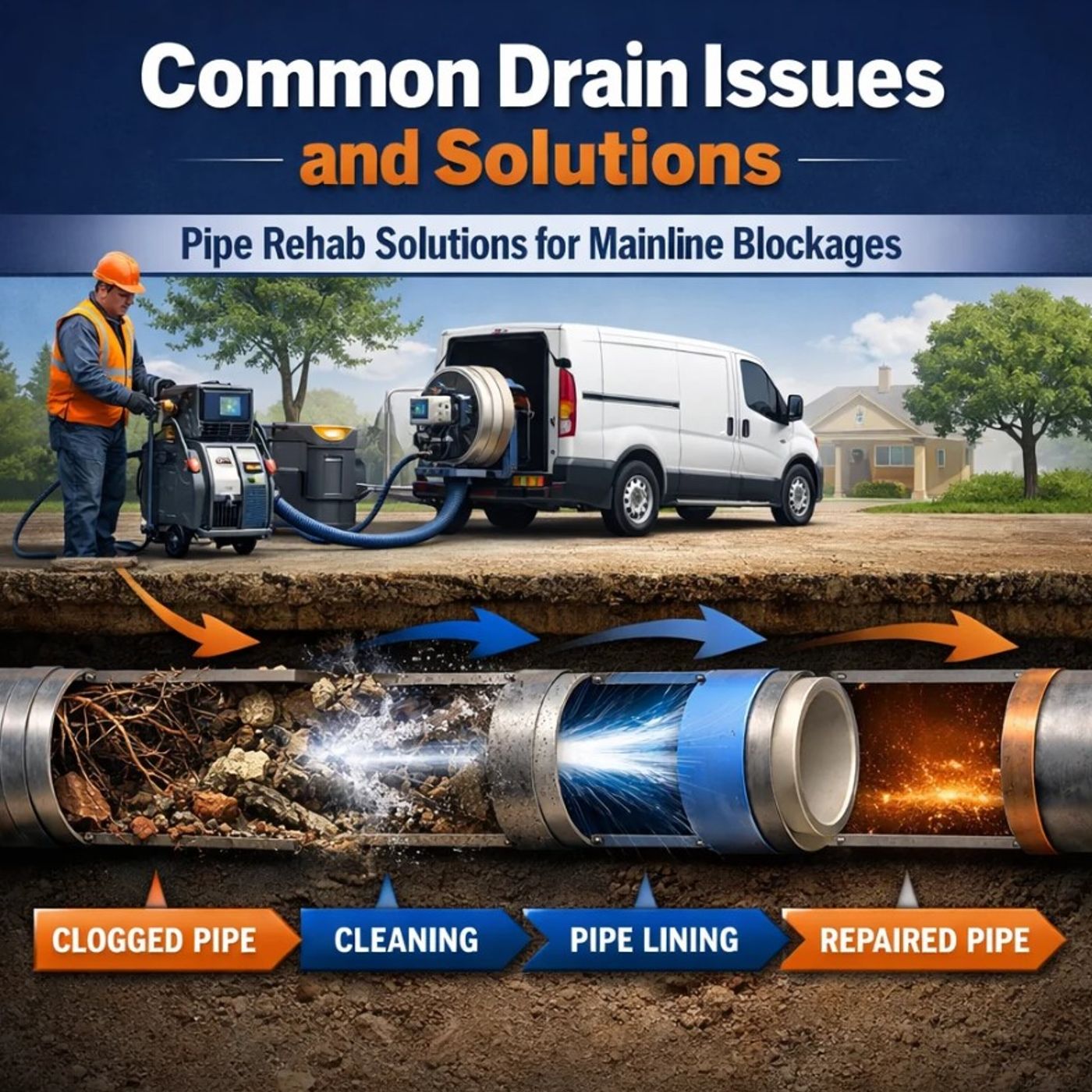 Common Drain Issues and Solutions: Pipe Rehab Solutions for Mainline Blockages episode artwork