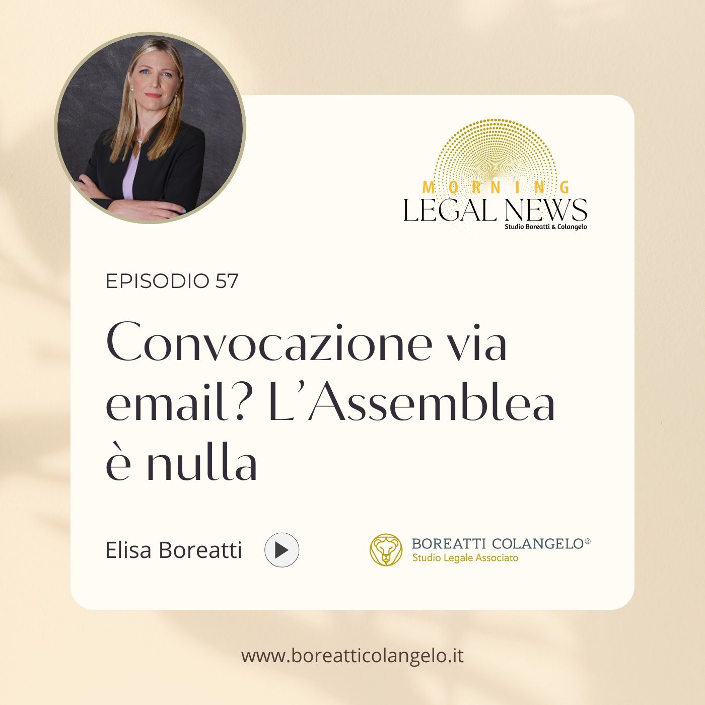 #57 - Convocazione via email? L’Assemblea è nulla | Boreatti&Colangelo episode artwork