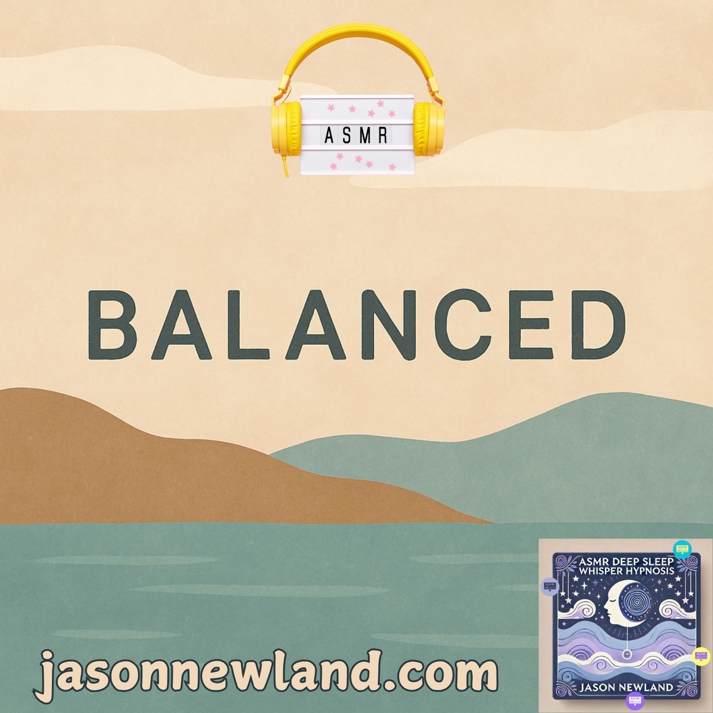 (music) (10 hours) (ASMR) BALANCED | Deep Sleep Whisper Hypnosis #534 | Jason Newland | 13th April 2025