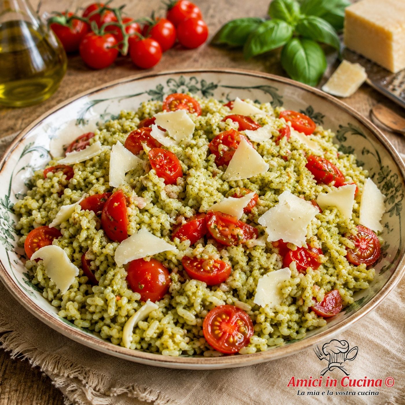 Insalata di Riso con Pesto di Basilico, Pomodorini e Scaglie di Parmigiano episode artwork