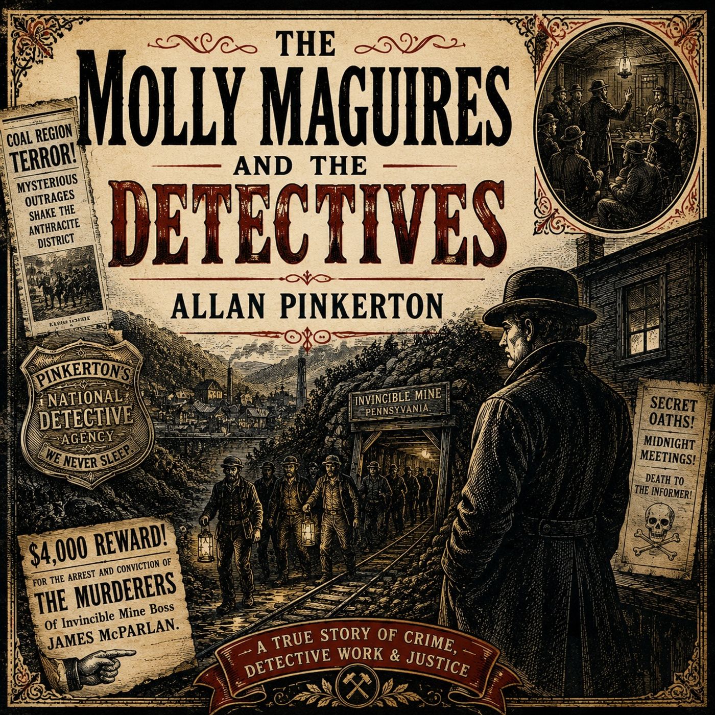 The Molly Maguires and the Detectives by Allan Pinkerton (Complete Audiobook) | True Crime Classic of Secret Societies & Justice Part 3 episode artwork