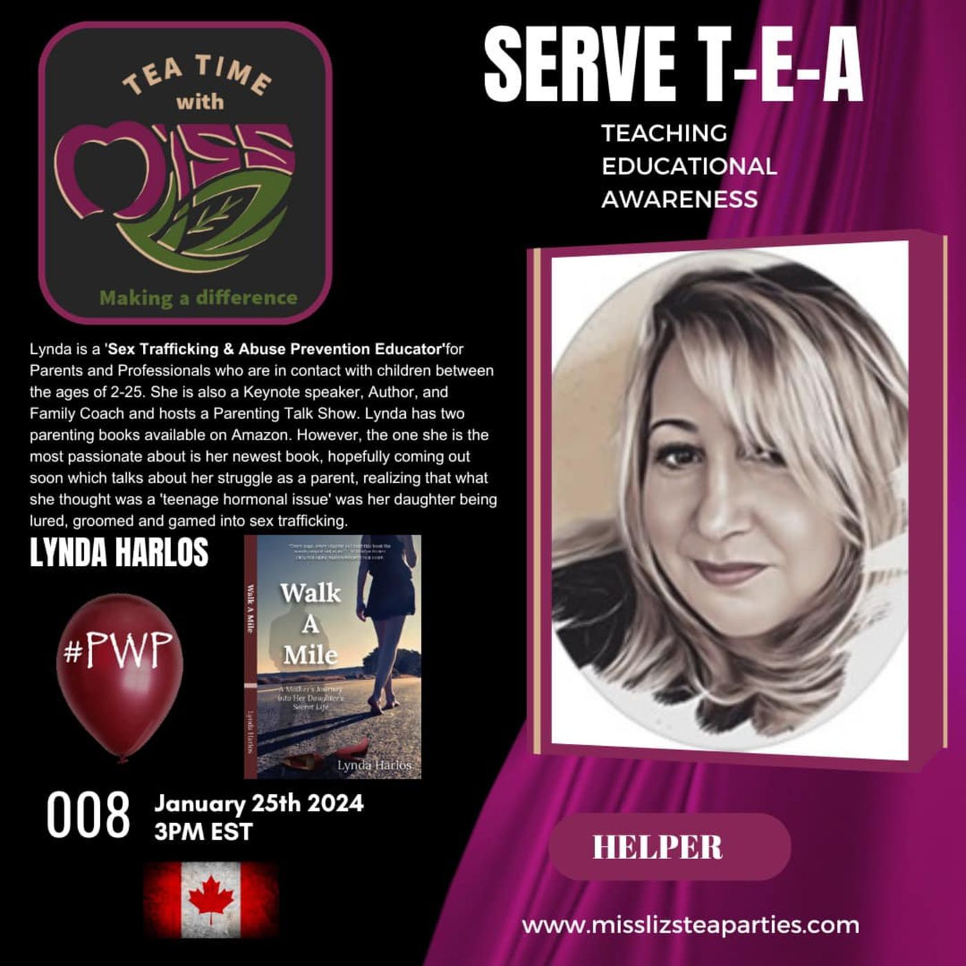 Teatime with Miss Liz T-E-A Open Discussion with Lynda Harlos episode artwork