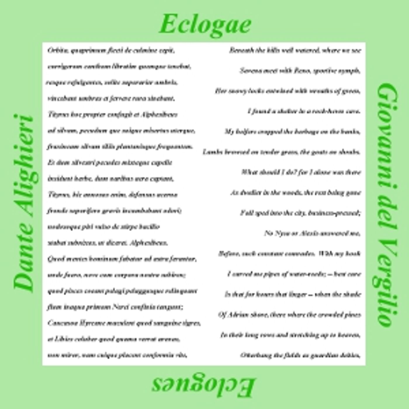 Dante Alighieri - Eclogae (Eclogues)
