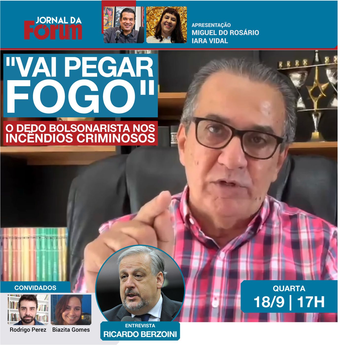 Lula sugere motivação política em incêndios | Marçal cai após cadeirada | Israel quer escalar guerra episode artwork