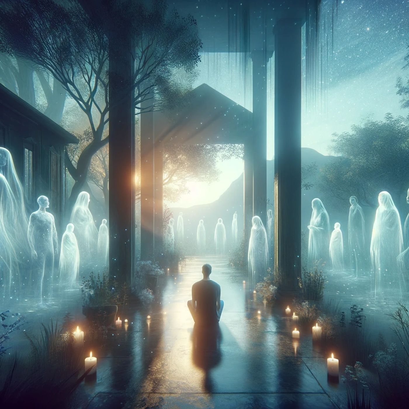 "Our dead are never dead to us until we have forgotten them." episode artwork