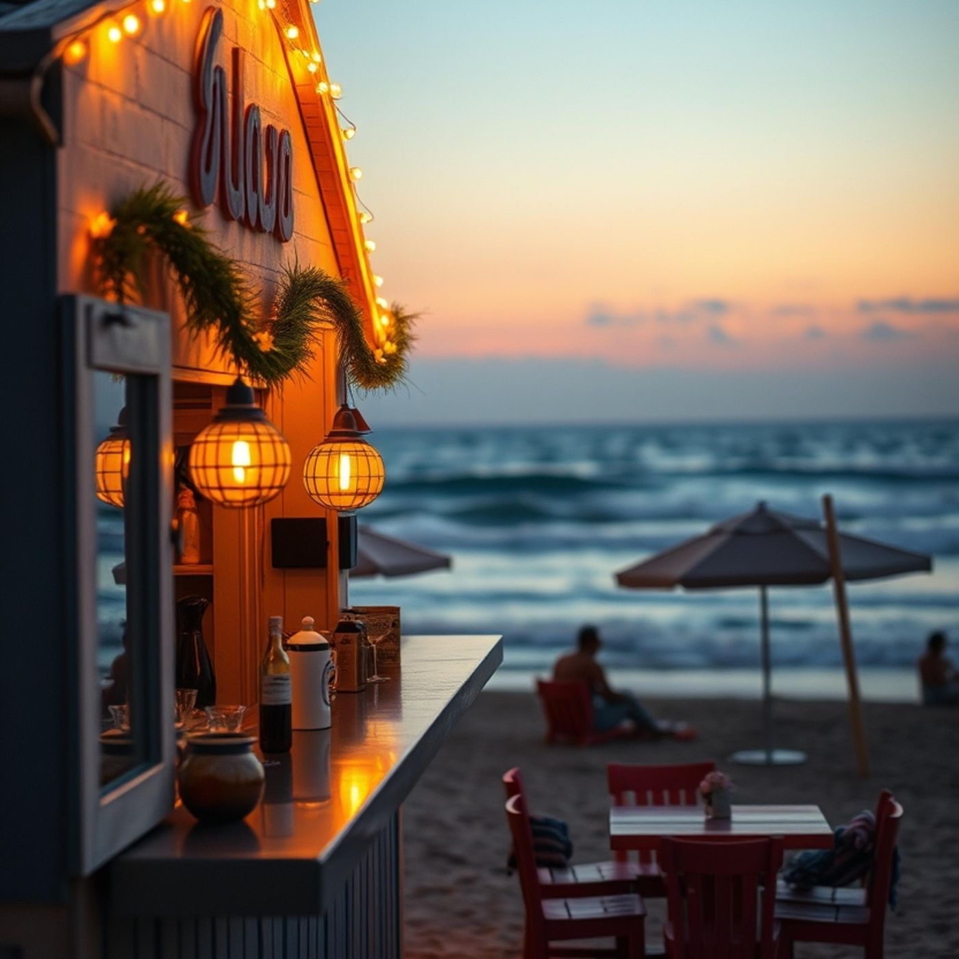 Beach Bar Ambience - 10 Hours Sleep Sound