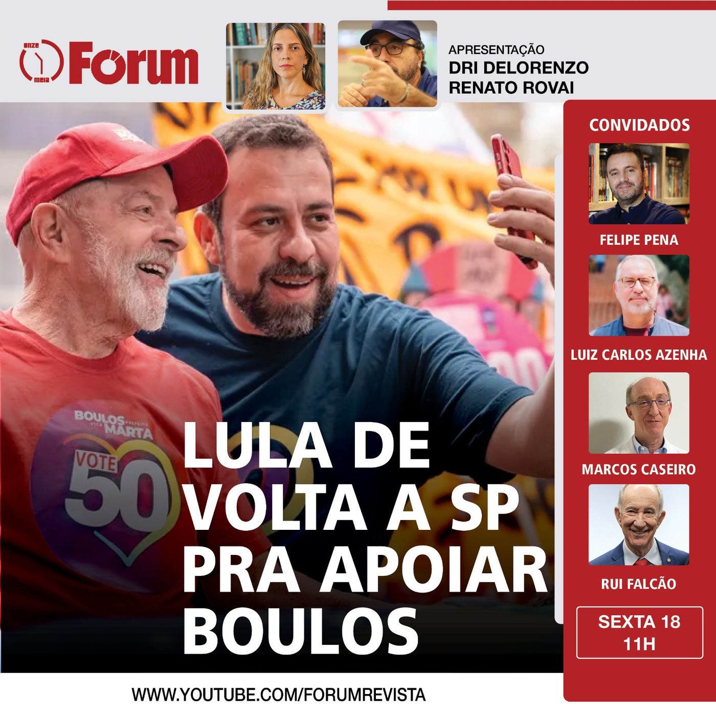 Lula volta a SP para ato com Boulos | Pesquisa Datafolha | Bolsonaro passa vergonha em João Pessoa episode artwork