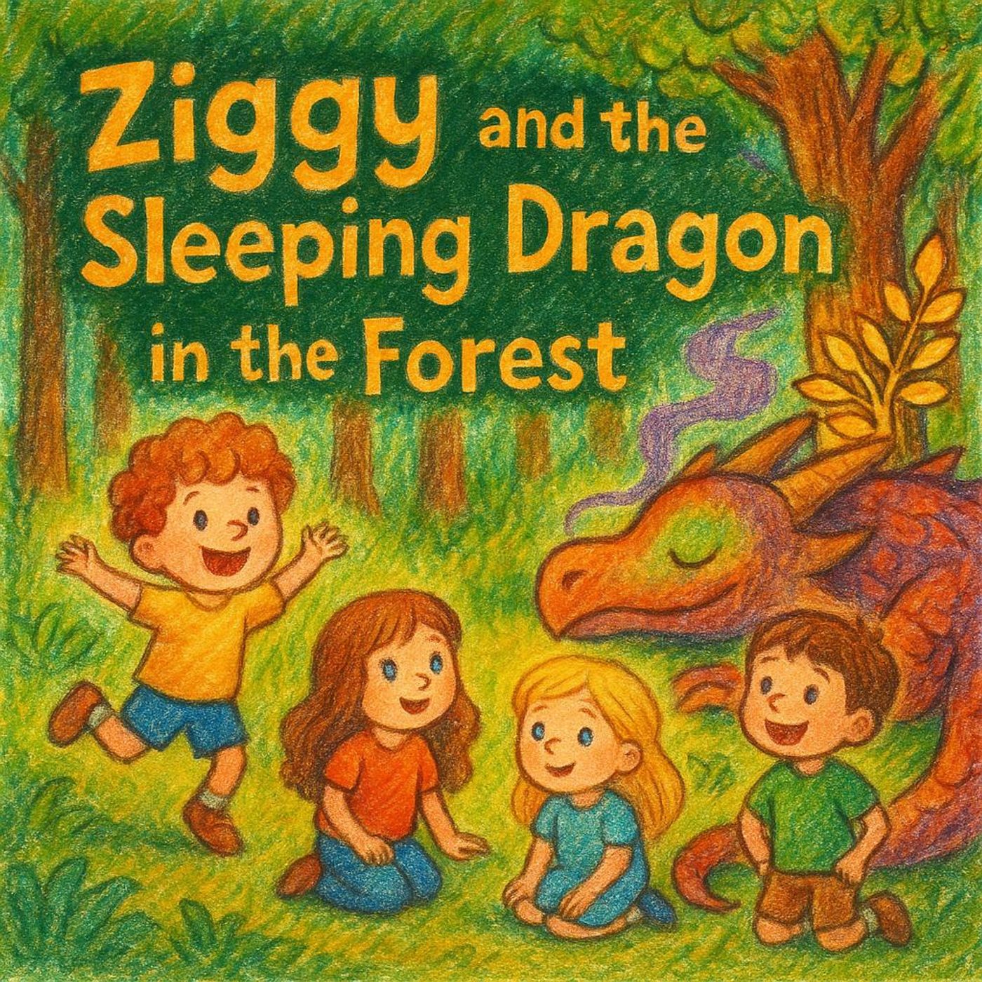 Ziggy and the Sleeping Dragon in the Forest