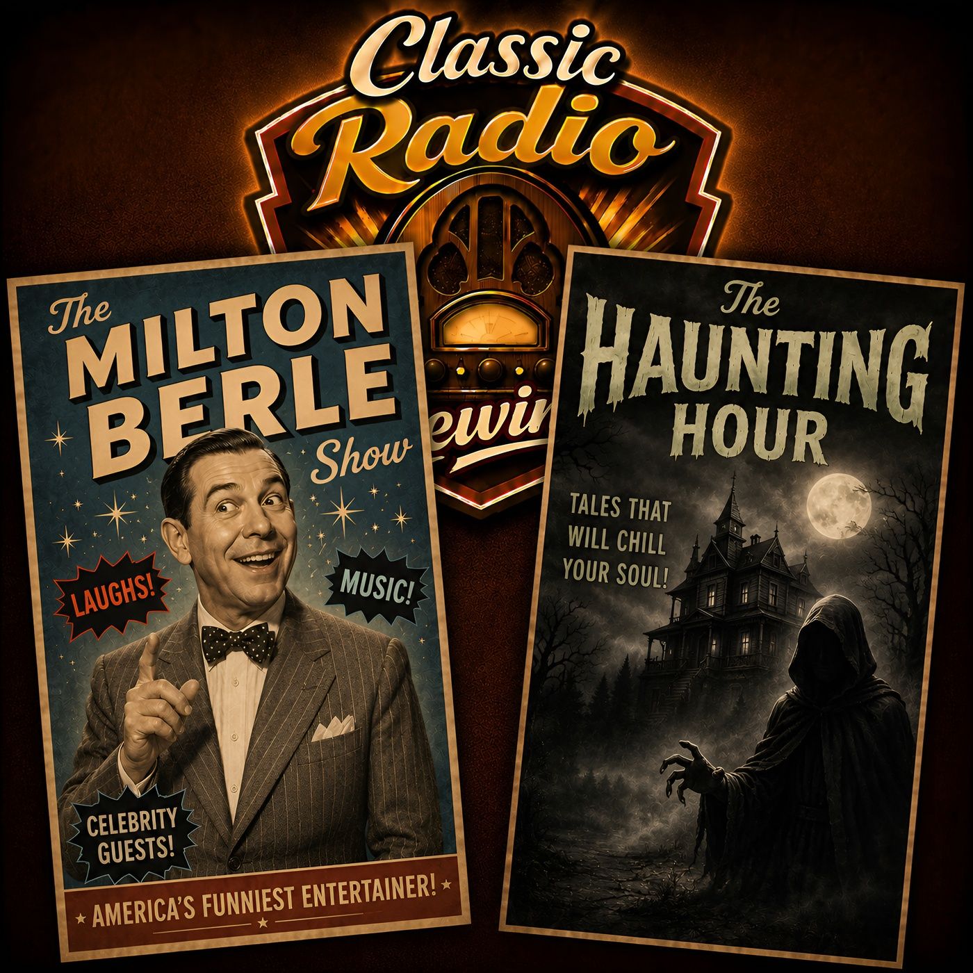 The Milton Berle Show / The Haunting Hour (Old Time Radio Variety) episode artwork