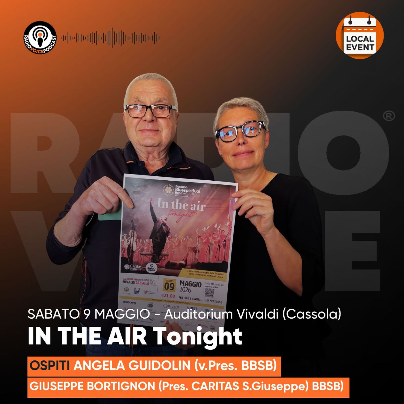 IN THE AIR Tonight Sabato 9 maggio - Ospiti Guidolin (BBSB) e Bortignon (Caritas) episode artwork