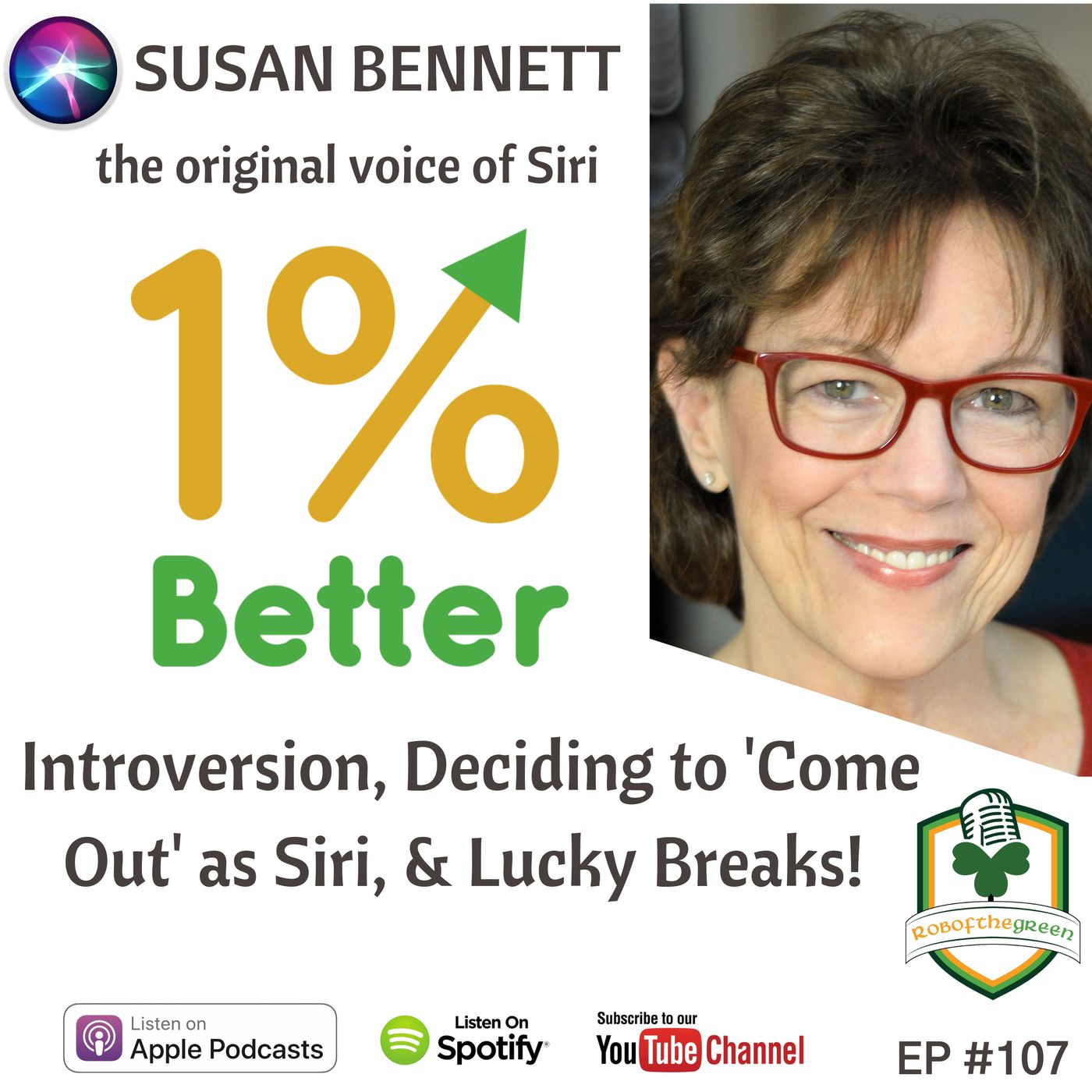 Susan Bennett – Introversion, Coming out as the Voice of Siri, & Lucky breaks – EP107 episode artwork