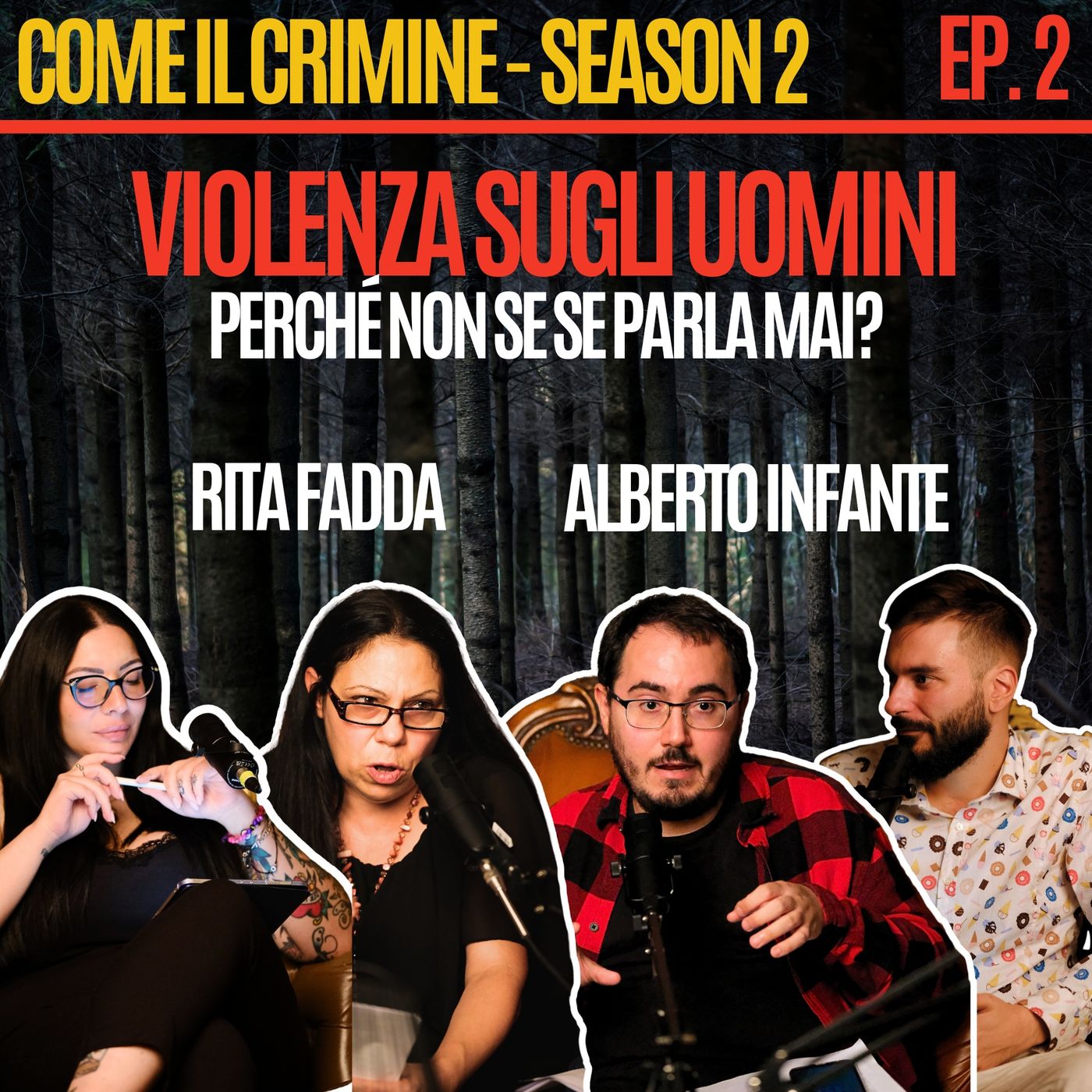 Come il Crimine - S2 - Episodio 2: Non solo Belen: la violenza sugli uomini è sistemica. Con Rita Fadda e il dottor Alberto Infante episode artwork