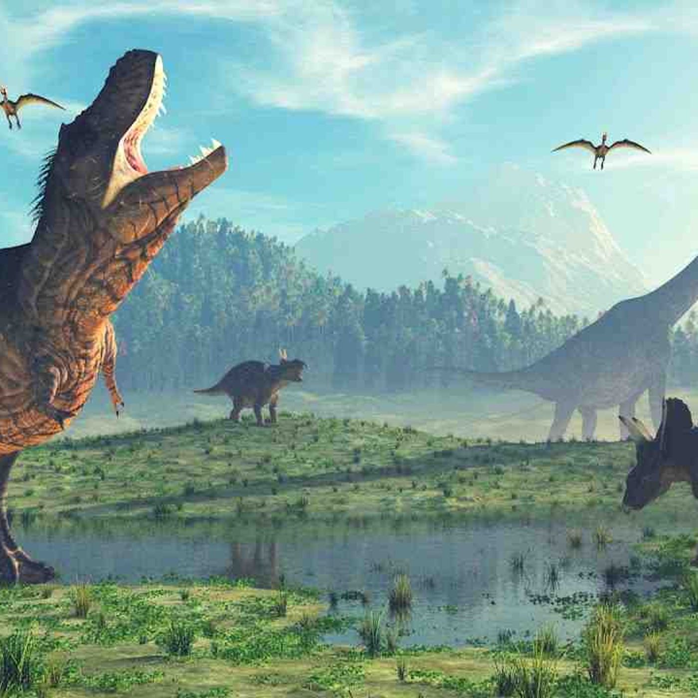 Kids Sleep Meditation LAND OF THE DINOSAURS Dinosaur Meditation for Kids (T-Rex Bedtime Story)(MP3_160K) episode artwork