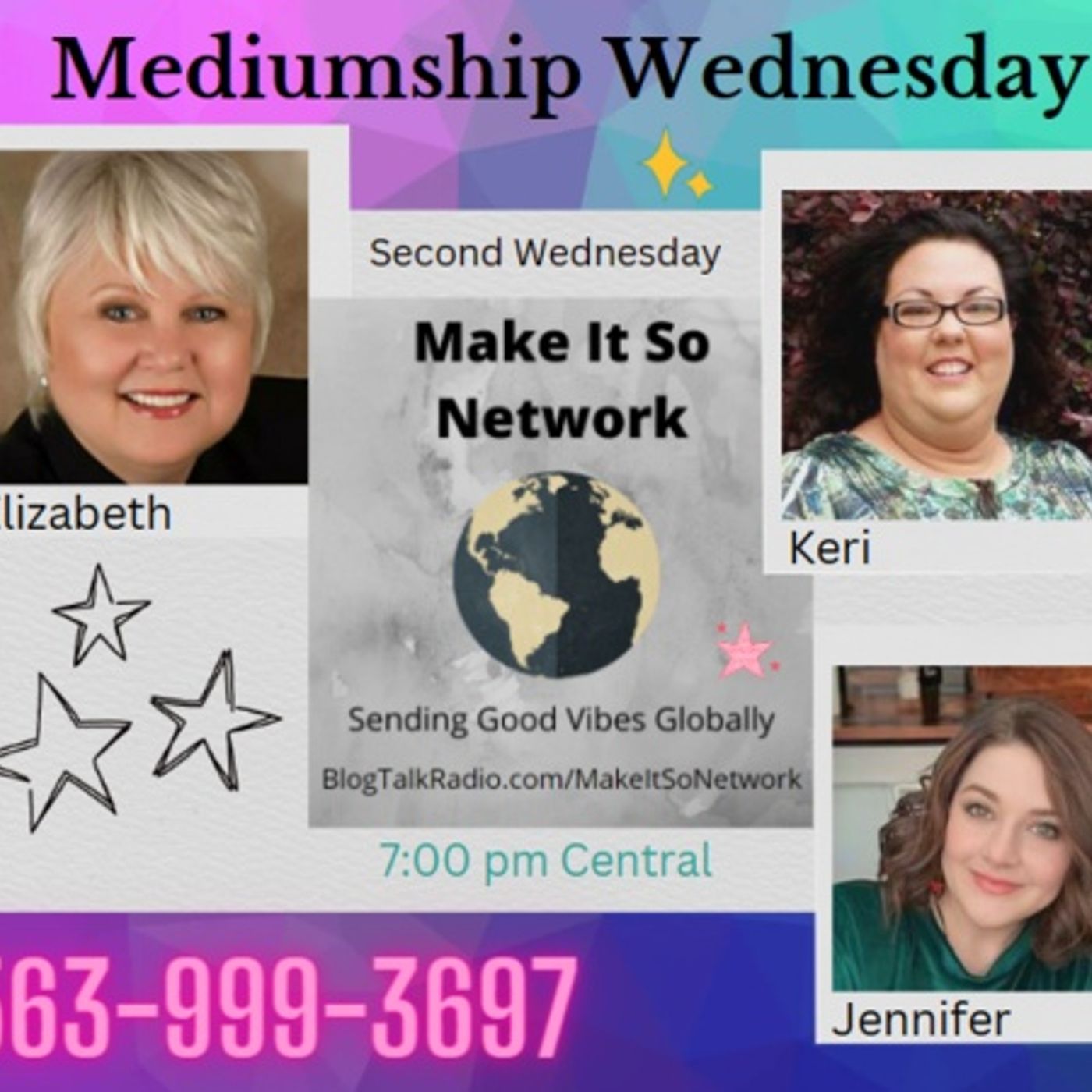 Mediumship Wednesday with your hosts, Psychic Mediums Elizabeth, Keri and Jen! episode artwork