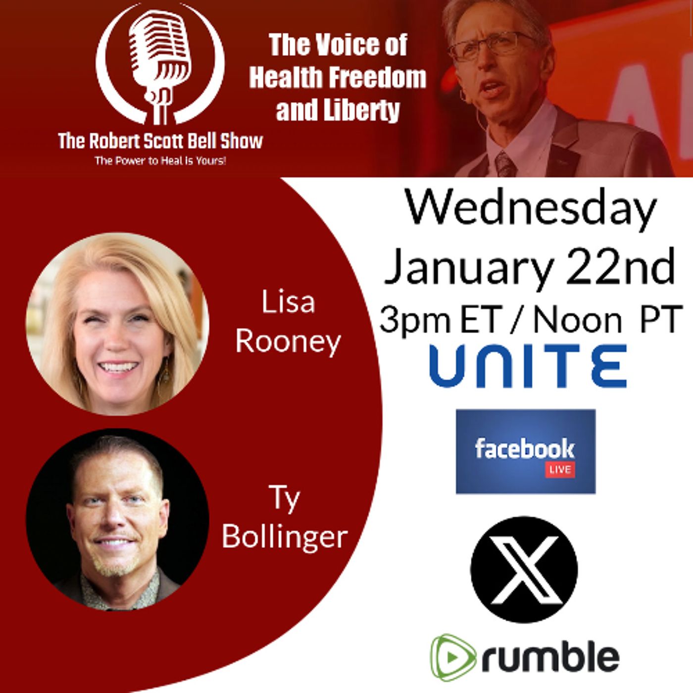 Trump’s mRNA Backlash, Lisa Rooney, Vibrant Life Integrative Coaching, Ditch and Switch, Ty Bollinger, J6 Pardons, MAHA - The RSB Show 1-22- episode artwork