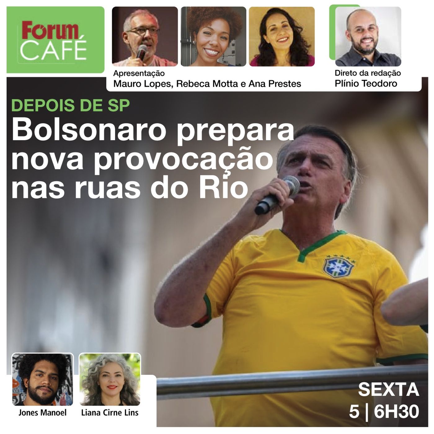 Nova provocação: depois de SP, Bolsonaro marca manifestação no Rio | Milicianos nas ruas | 5.4.24