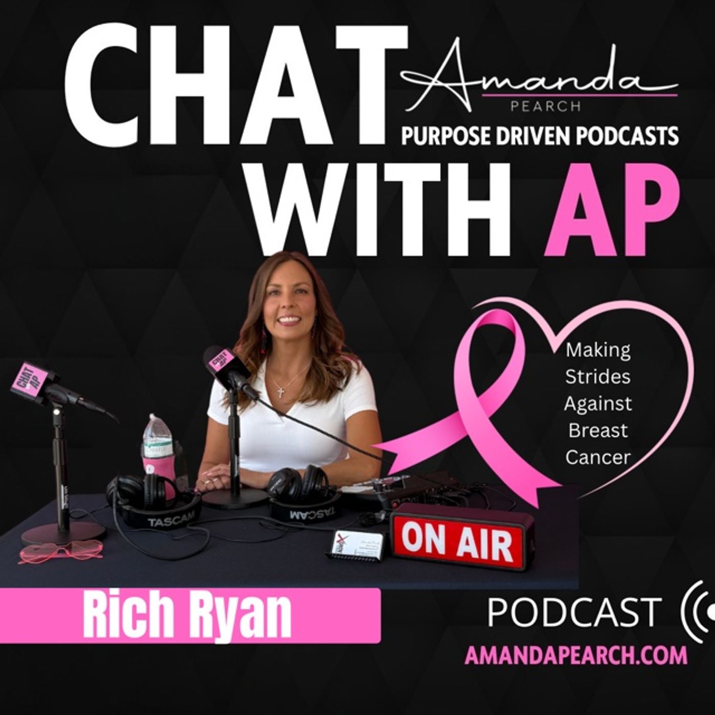 Amanda Pearch chats with Rich Ryan: Making Strides Against Breast Cancer — Business RadioX ® Network cover