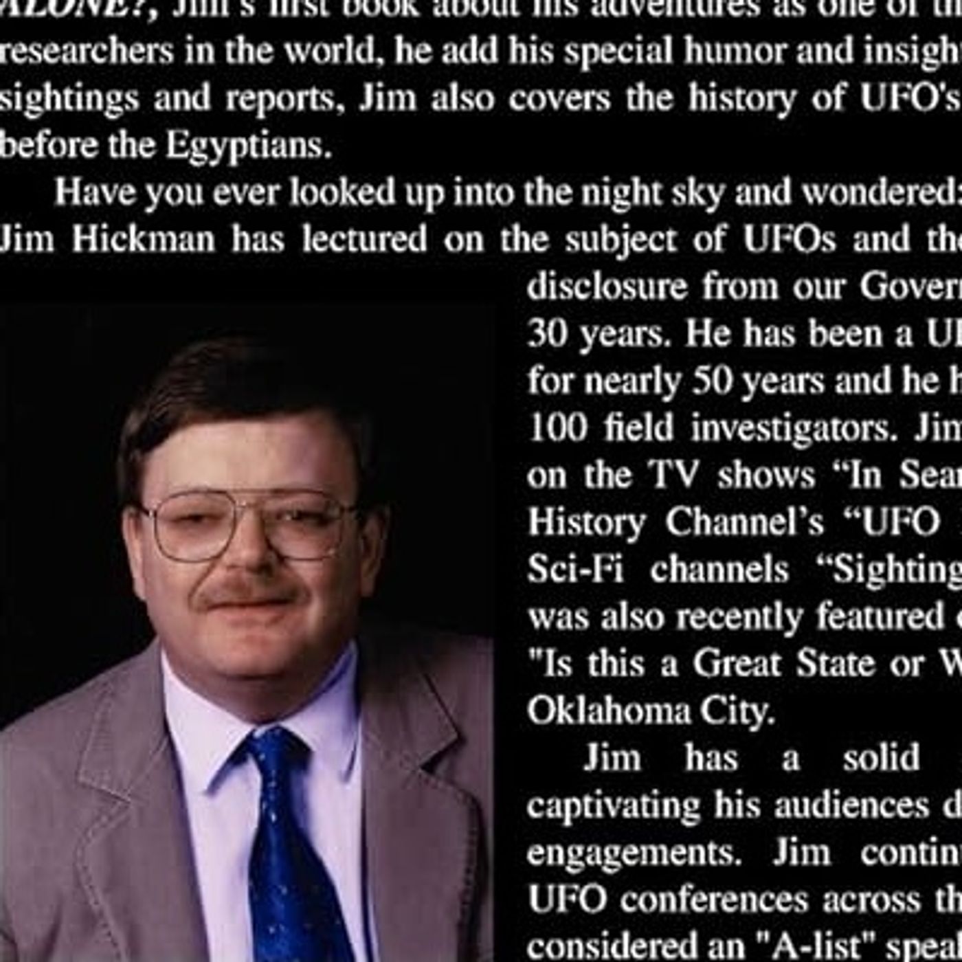 Rob McConnell Interviews - JIM HICKMAN - UFOs Are Real