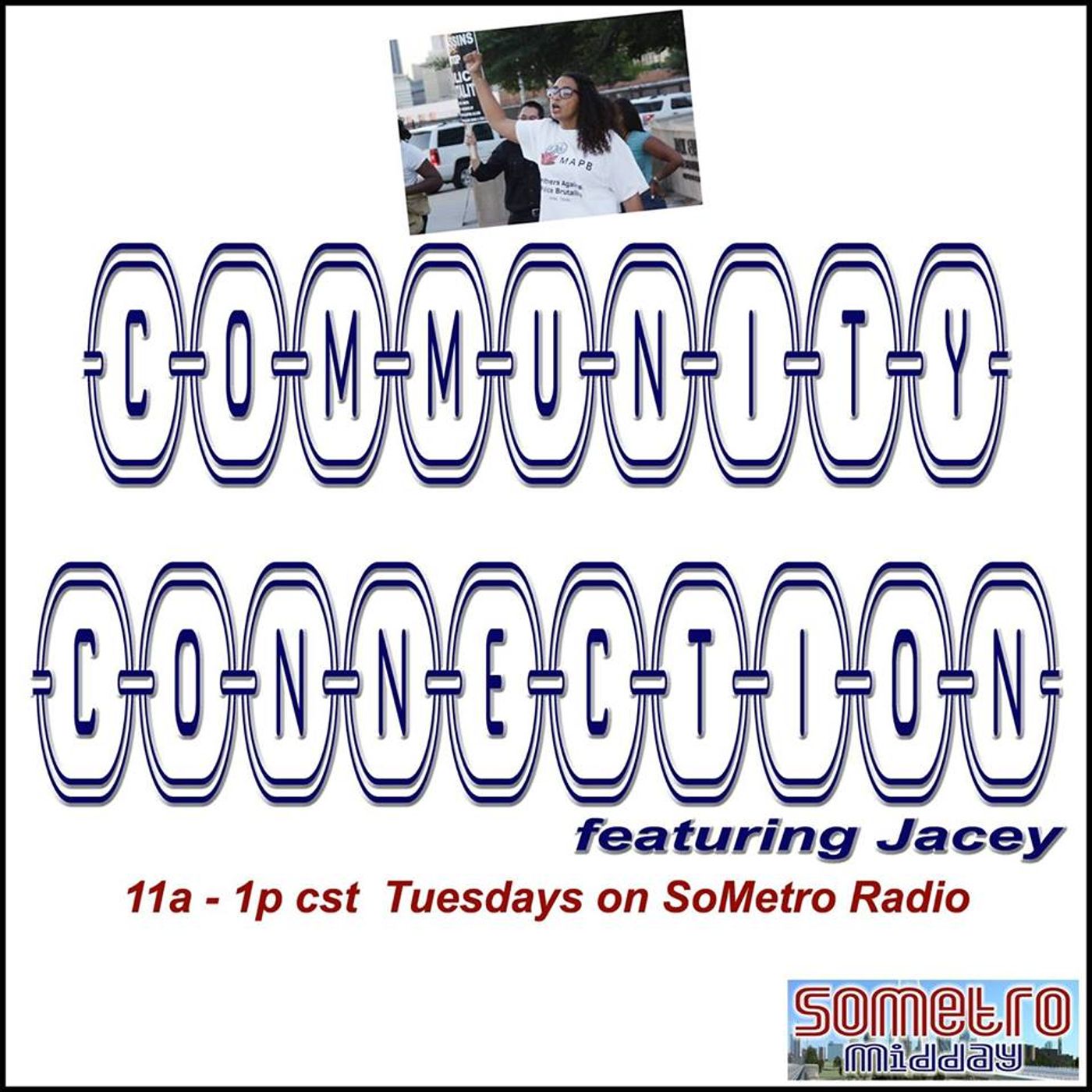 Community Connection ft Jacey S4E2 February 14 2017 Interview with the BLACK BAT MAN Dallas Activist Earnest Walker episode artwork