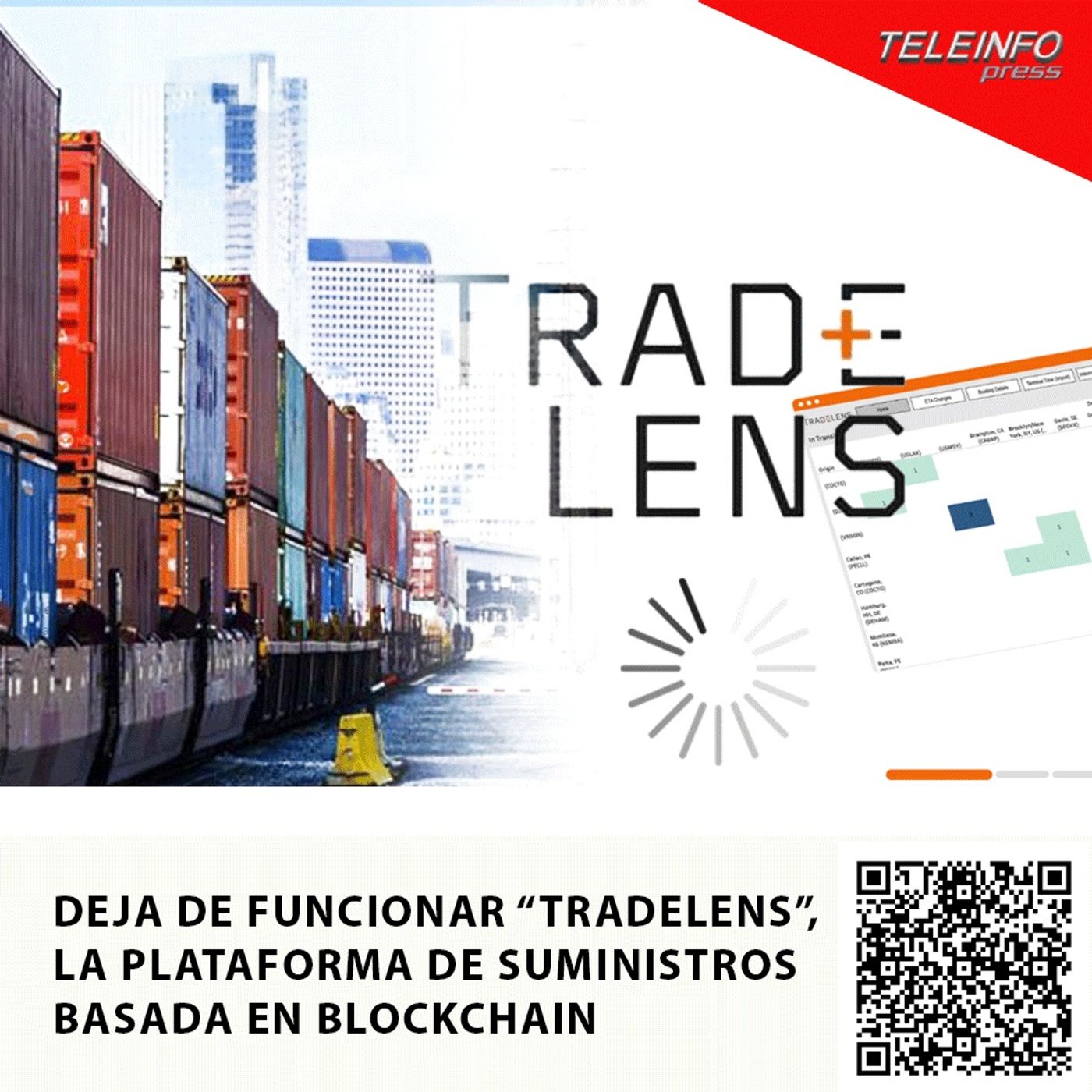 DEJA DE FUNCIONAR “TRADELENS”, LA PLATAFORMA DE SUMINISTROS BASADA EN BLOCKCHAIN episode artwork