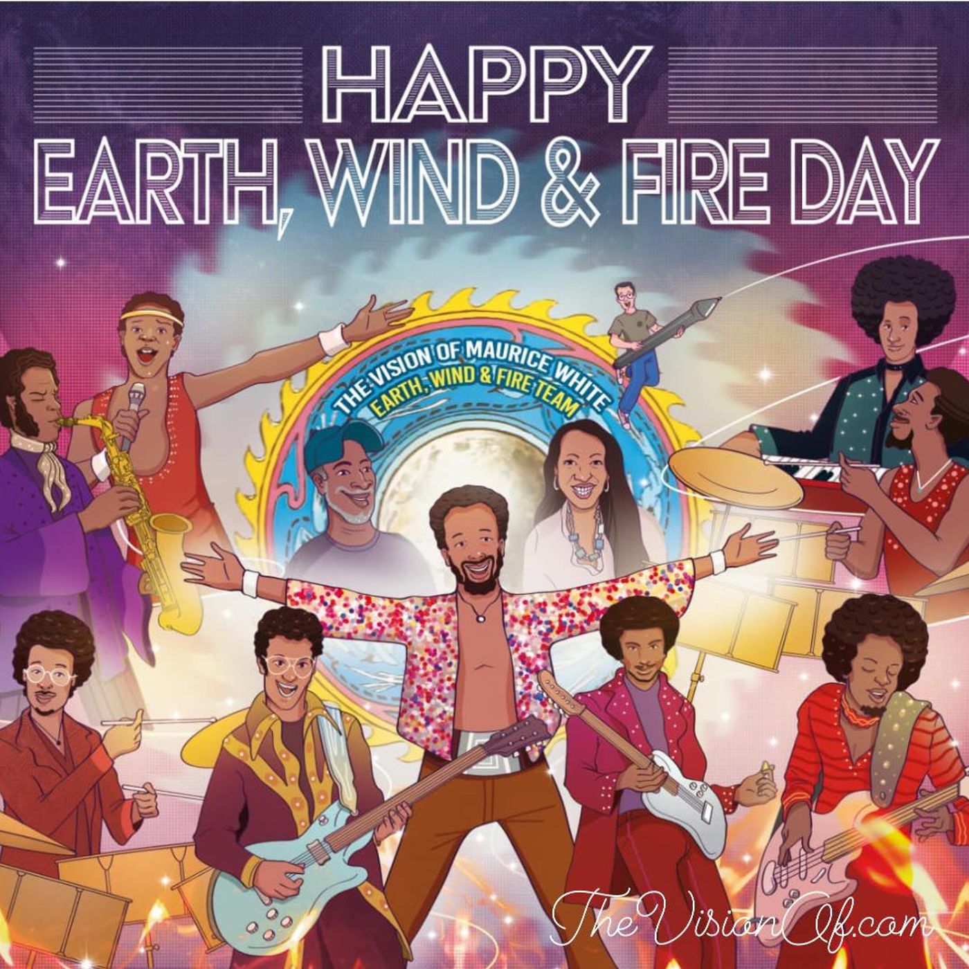 We Couldn't Celebrate Earth Wind & Fire Day! So We Did It This Morning Instead! #21stDayOfSeptember