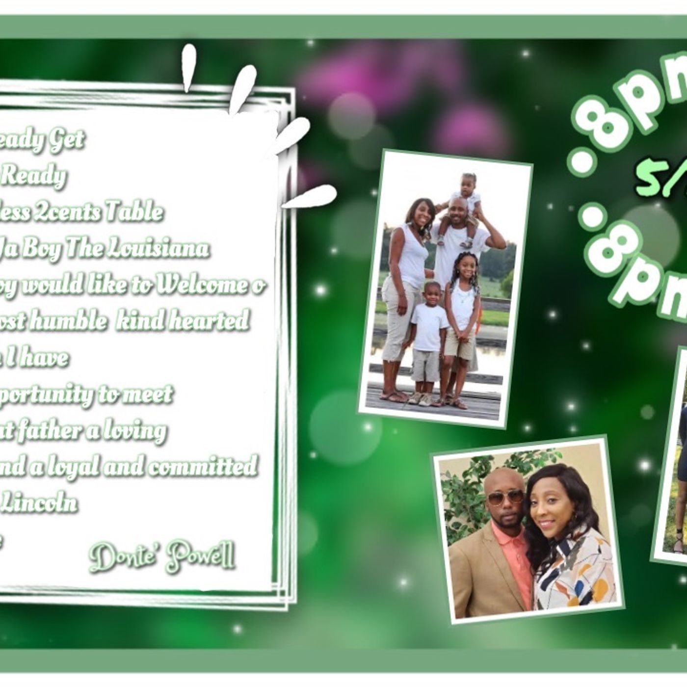 My Worthless 2cents Table Talk is with Donte’ Powell