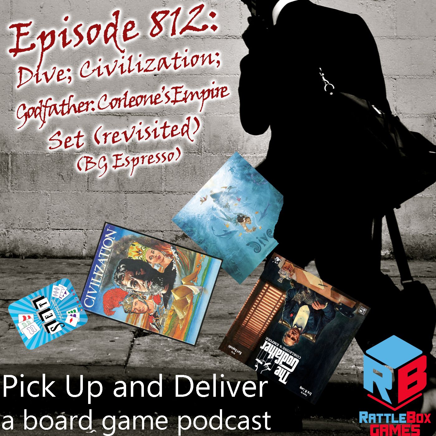 Dive; Civilization; The Godfather: Corleone’s Empire; Set (revisited) episode artwork