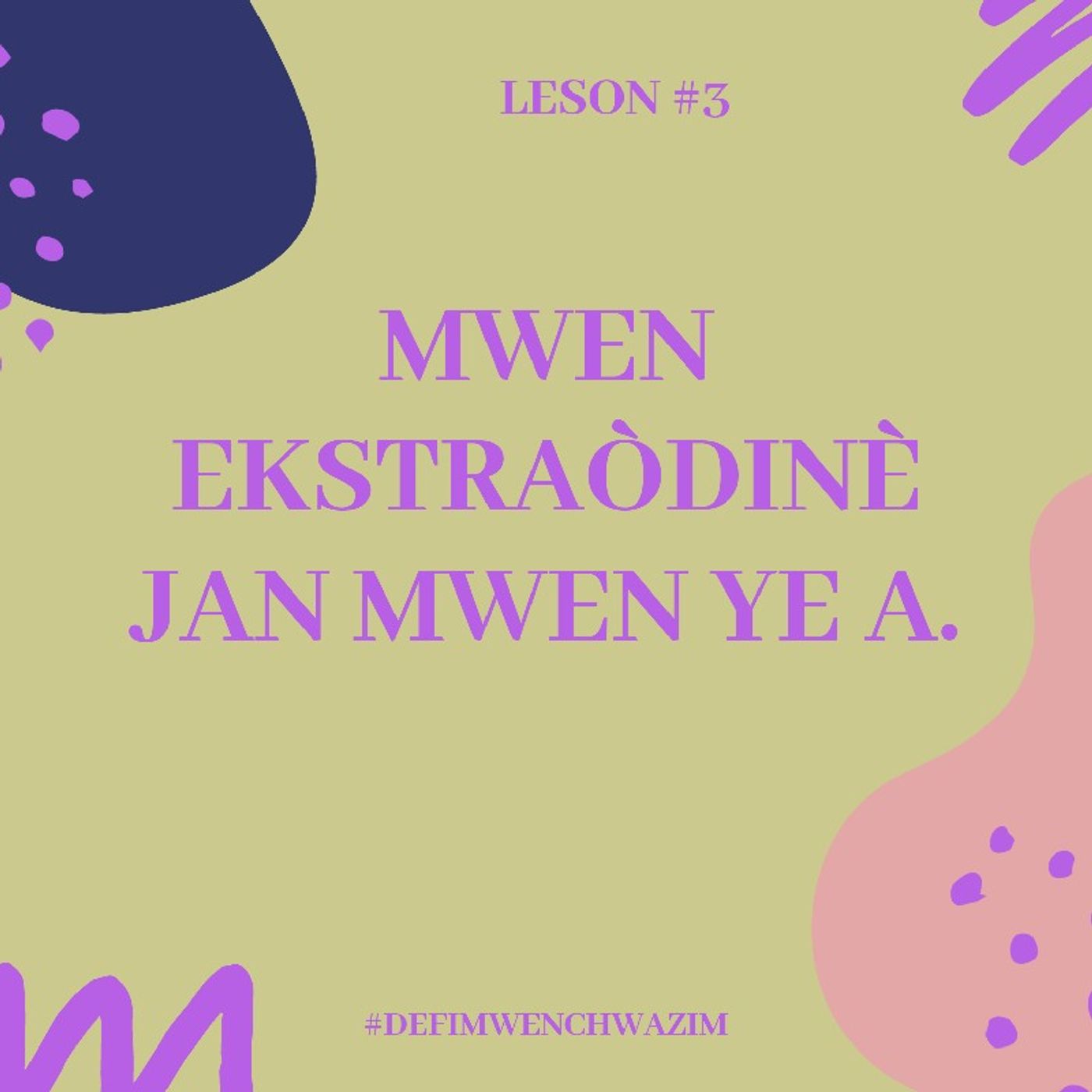 FANM EKSTRAÒDINÈ