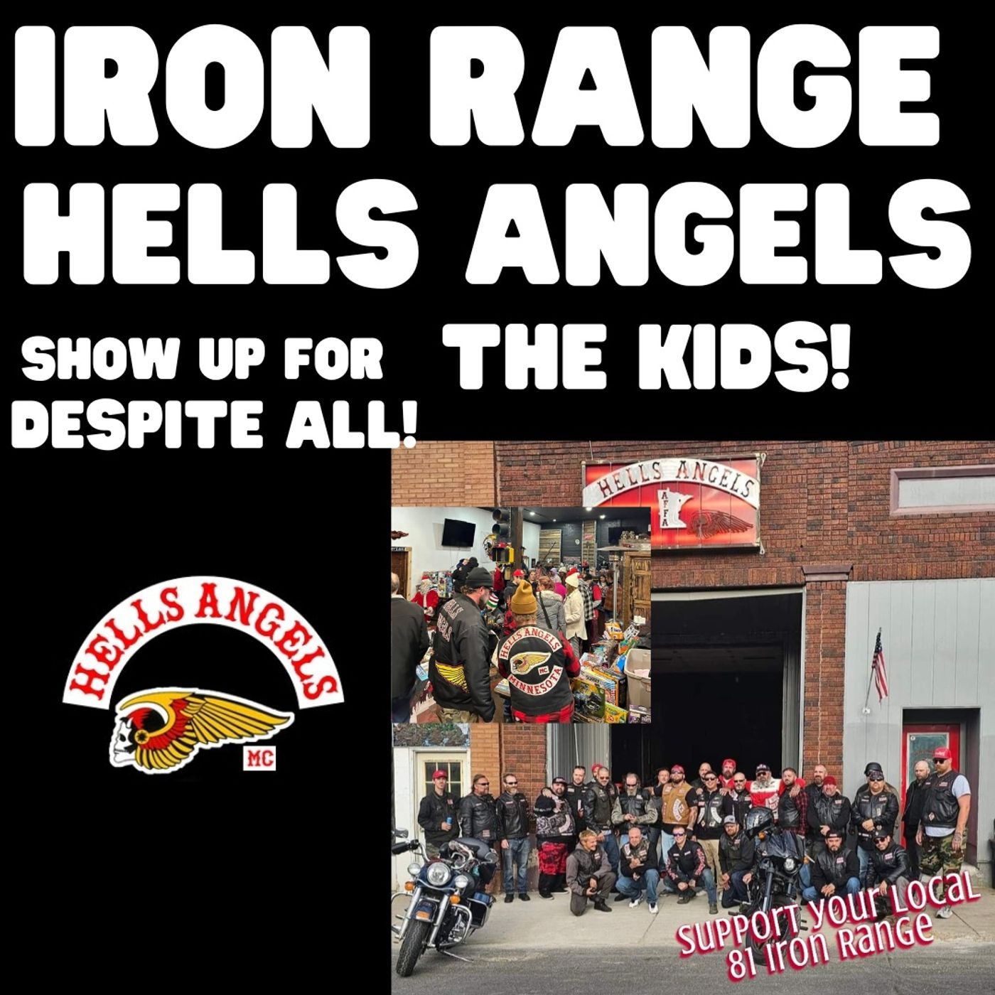 Iron Range Hells Angels Show Up for the Children Despite Tough Year
