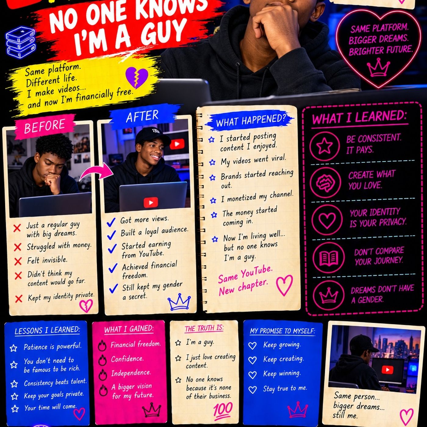 YouTube Made me a Millionaire, No One Knows I'm a Guy|Like and subscribe💕 episode artwork
