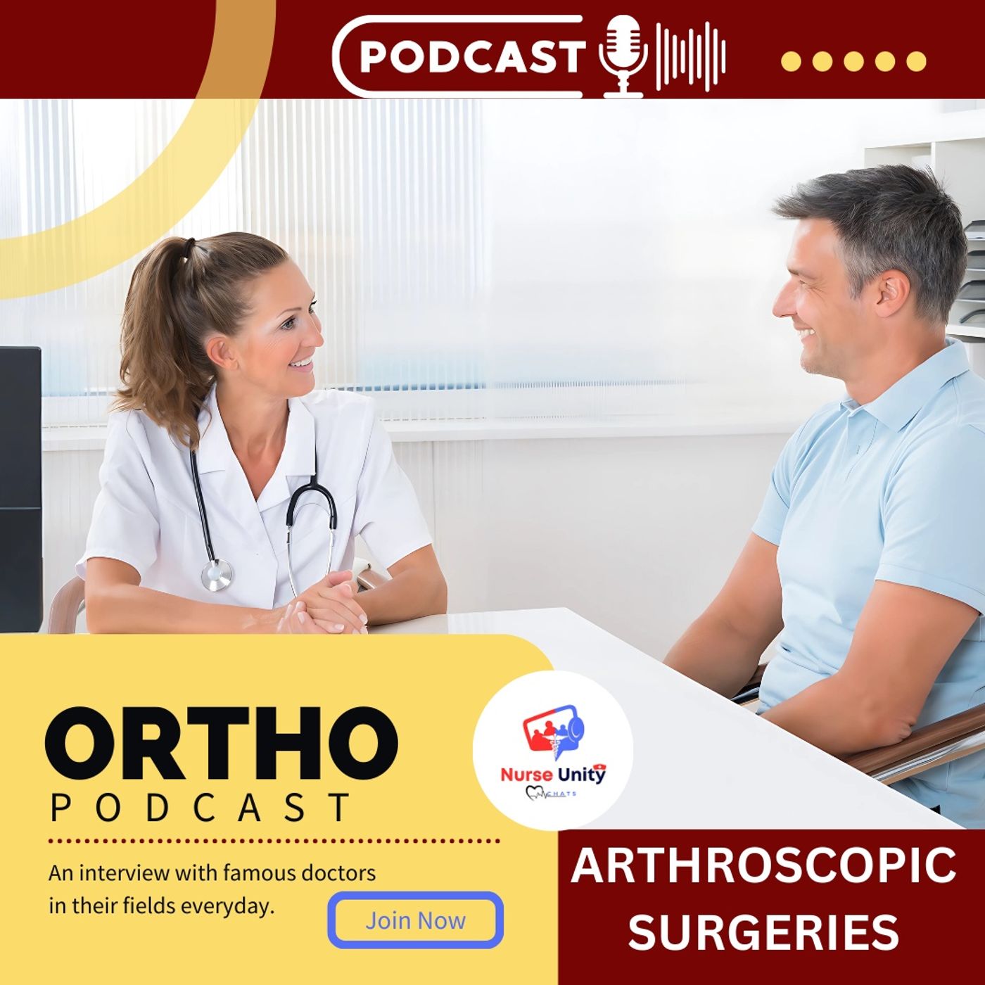 ArthroscopicSurgeries Unveiled | Featuring Dr. Sam & RN Nina | Sponsored by Nurse Unity Chats episode artwork