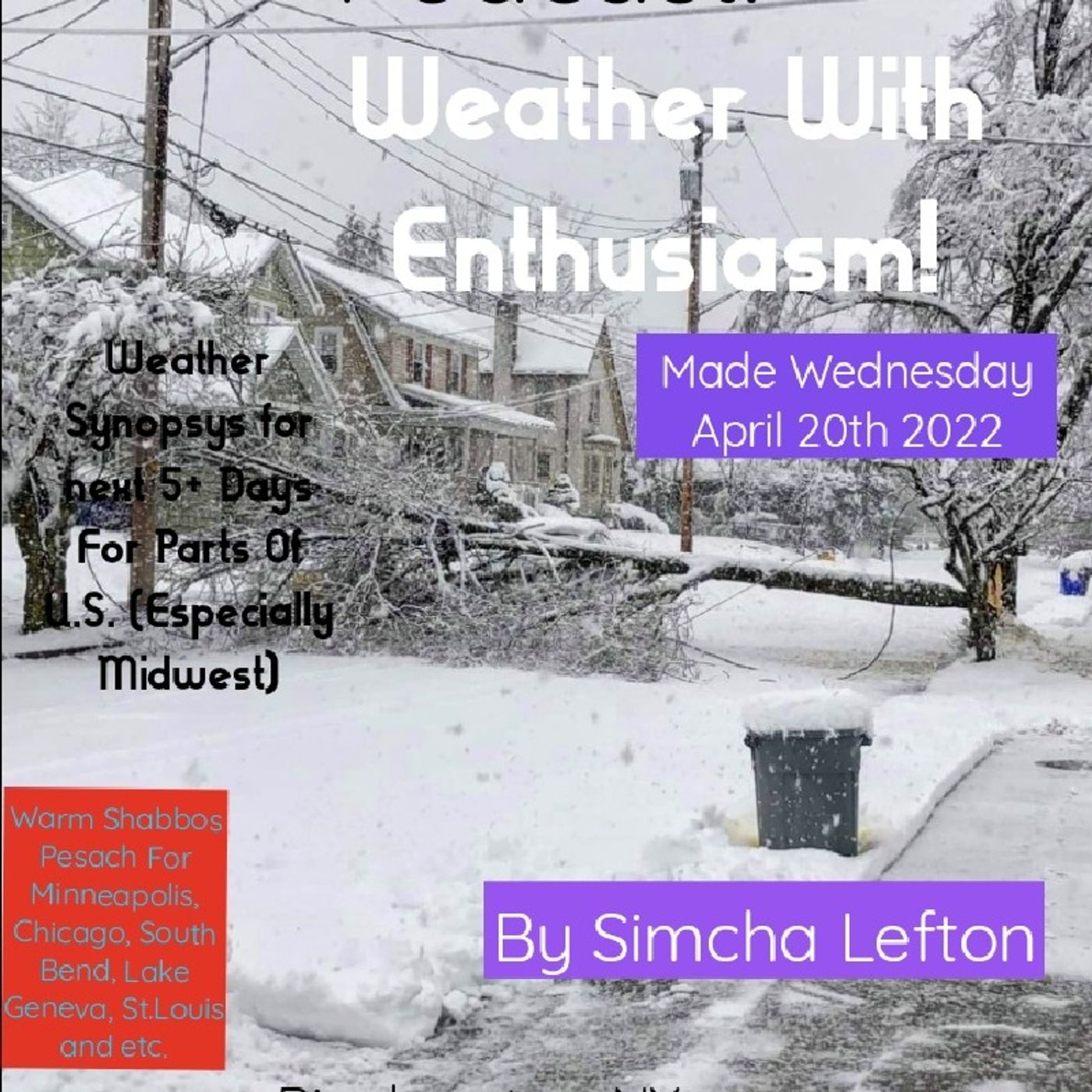 ✔4-19: (12am 4-20-22) U.S. Weather 5 Day Forecast (Daily)