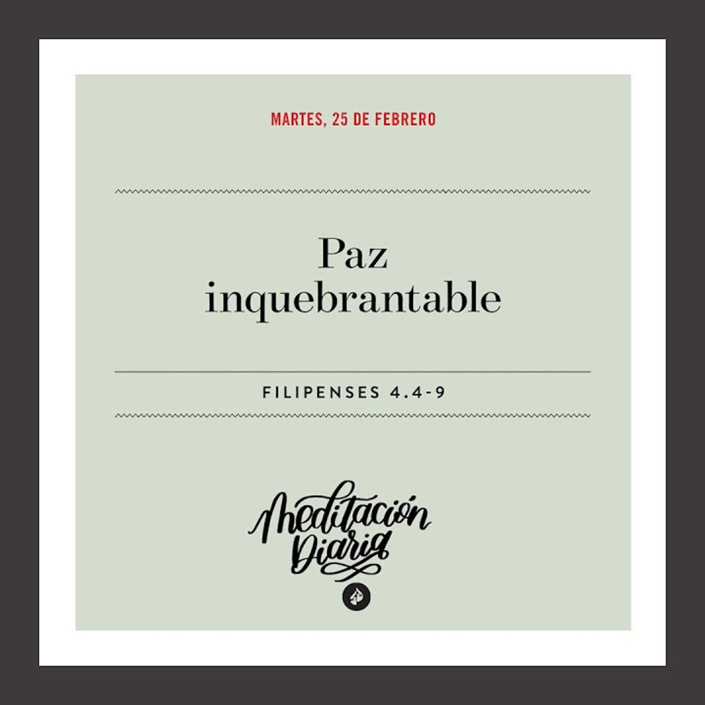 Paz inquebrantable