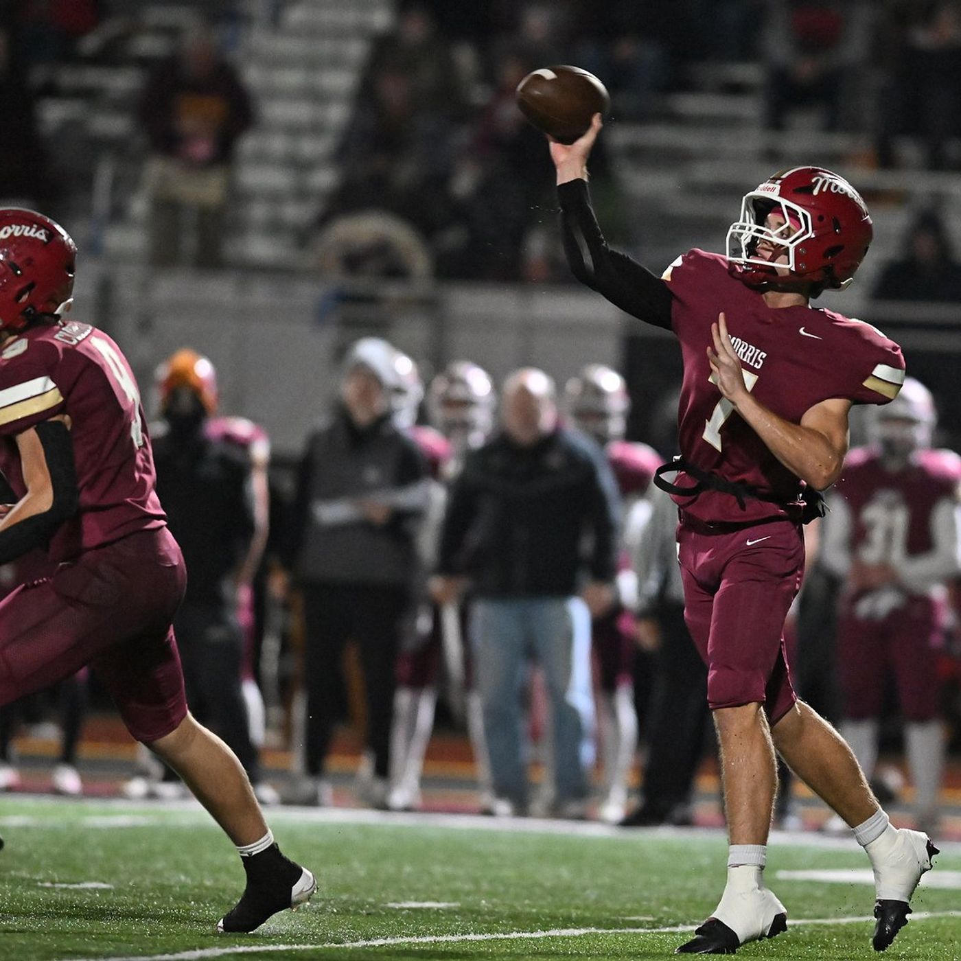 Slow start, resounding finish for Morris in 54-7 playoff win against Woodstock episode artwork