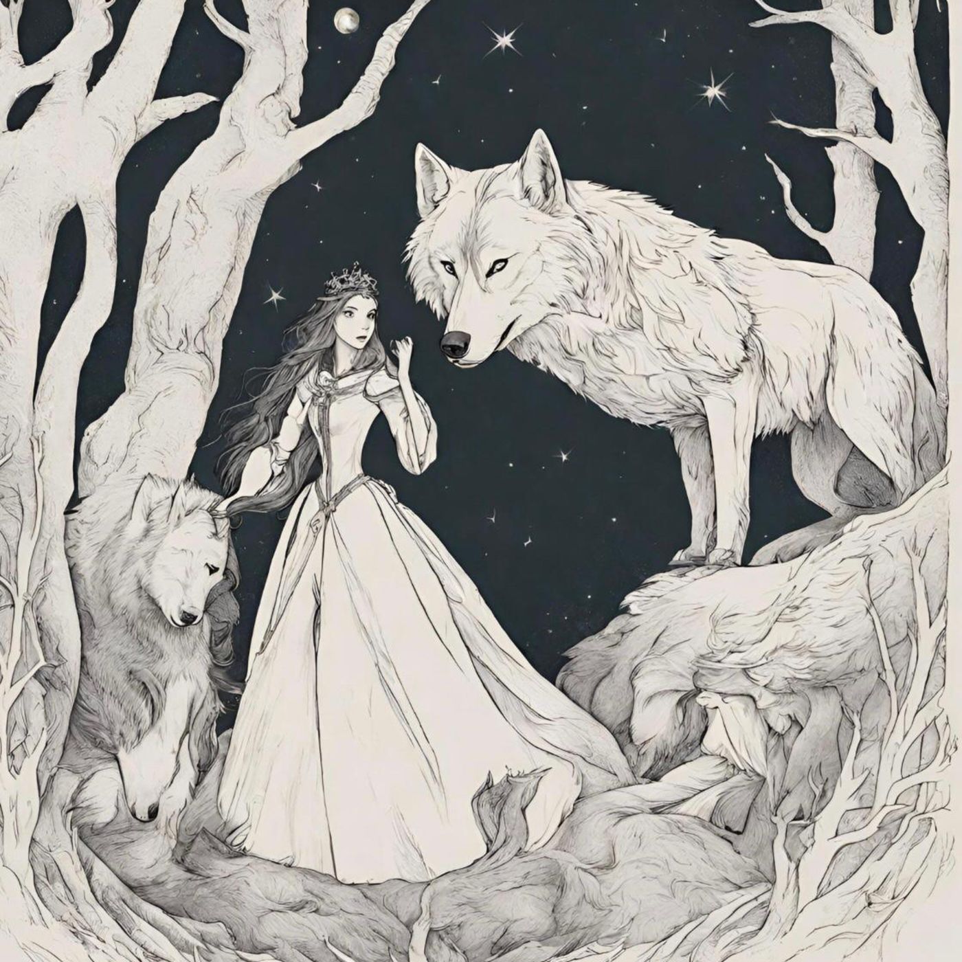 El lobo y la niña
