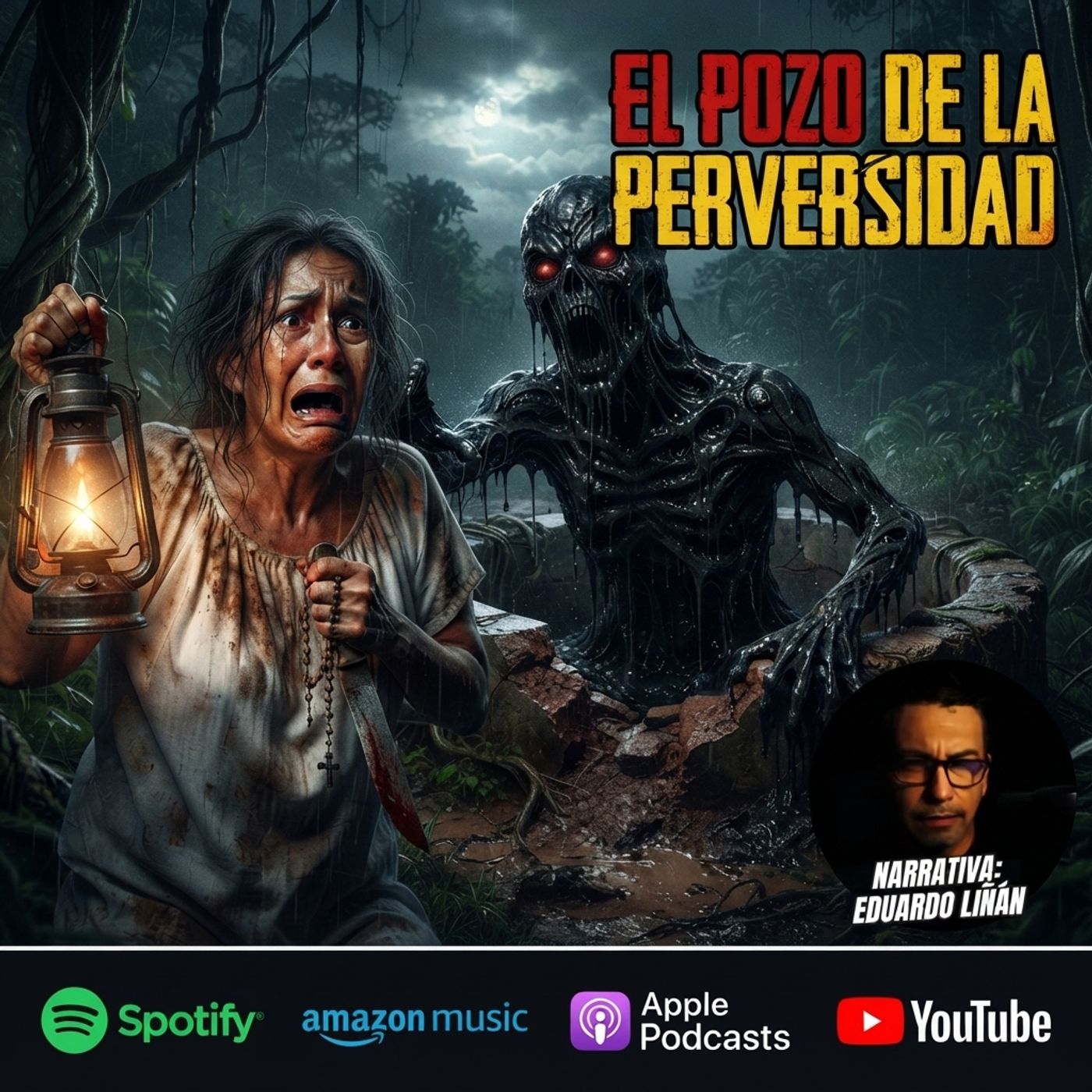 Portada de El HorrorCast de Eduardo Liñán