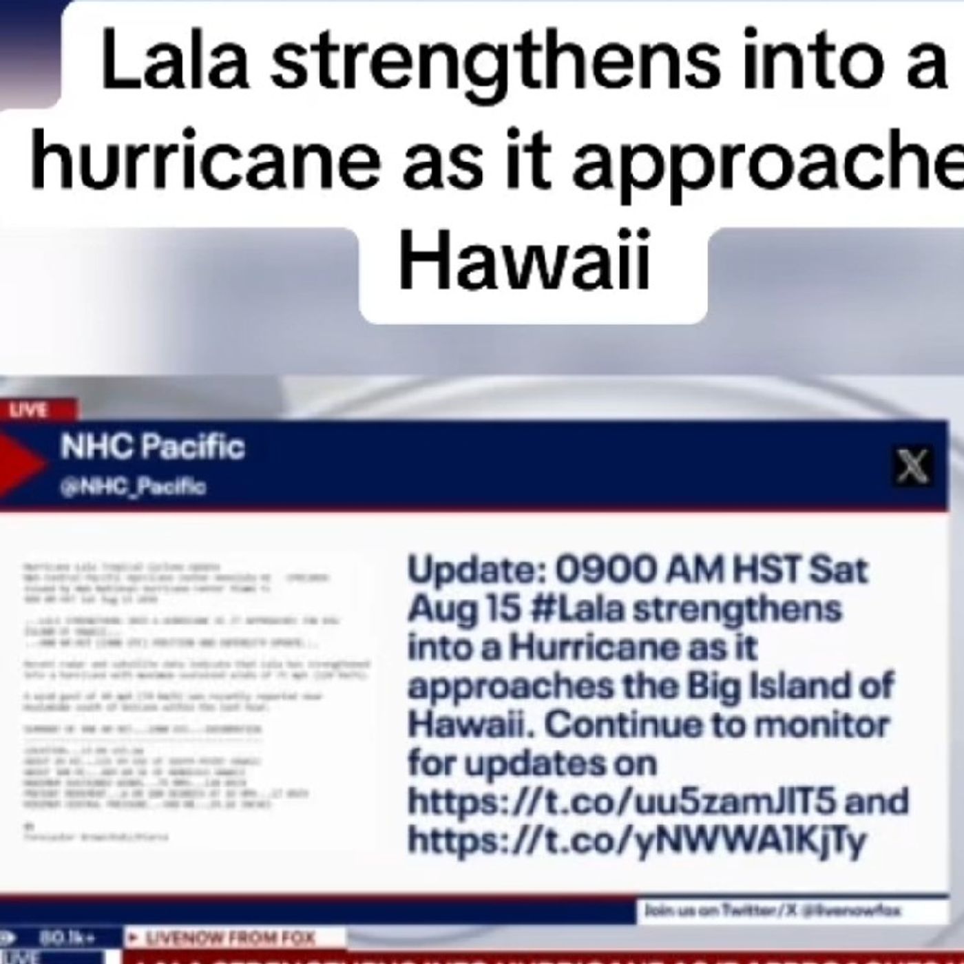 TRACKING LALA: Saturday, Lala reached hurricane strength as it continued its approach towar episode artwork