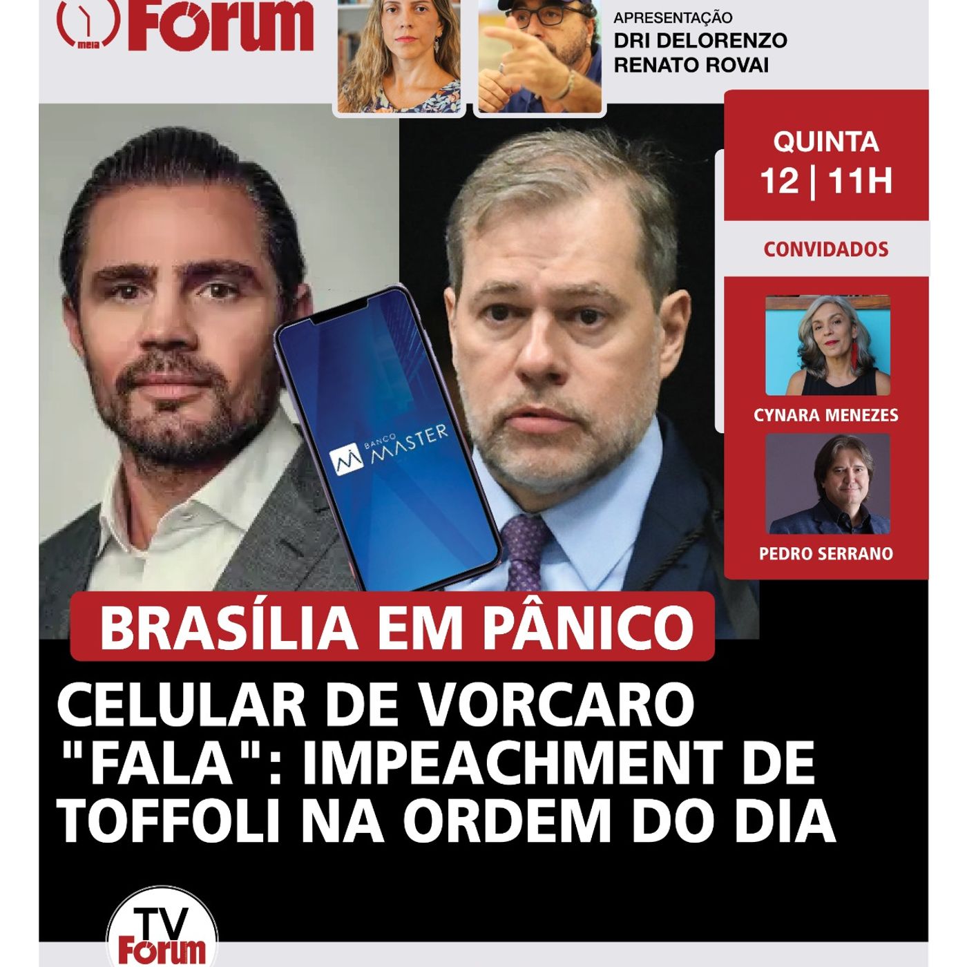 Celular de Vorcaro | Toffoli cai? | O vice de Flavio Bolsonaro | Lula na Quaest: URGENTE com ROVAI Celular de Vorcaro | Toffoli cai? | O vice de Flavio Bolsonaro | Lula na Quaest: URGENTE com ROVAI