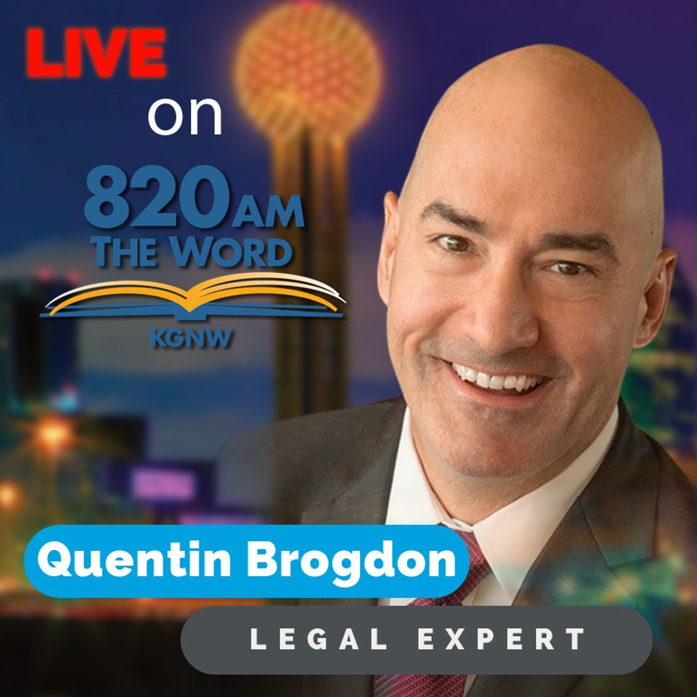 Quentin Brogdon - Legal issues with mask mandates in classrooms || Talk Radio KGNW Seattle || 8/13/21 episode artwork
