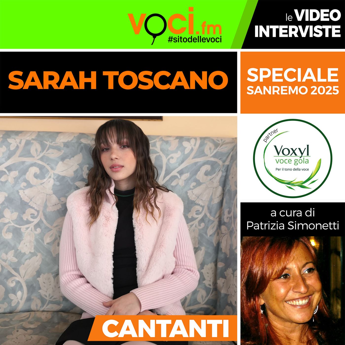 SANREMO 2025: SARAH TOSCANO su VOCI.fm - clicca PLAY e ascolta l'intervista episode artwork