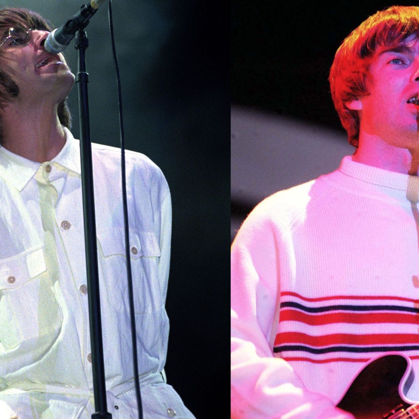 Oasis are selling versions of Liam Gallagher’s iconic jacket and Noel’s jumper for Knebworth 30th anniversary episode artwork