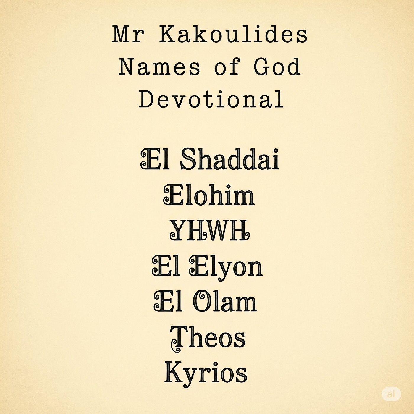 Mr Kakoulides  \